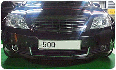 자동차 번호판 촬영한 샘플사진